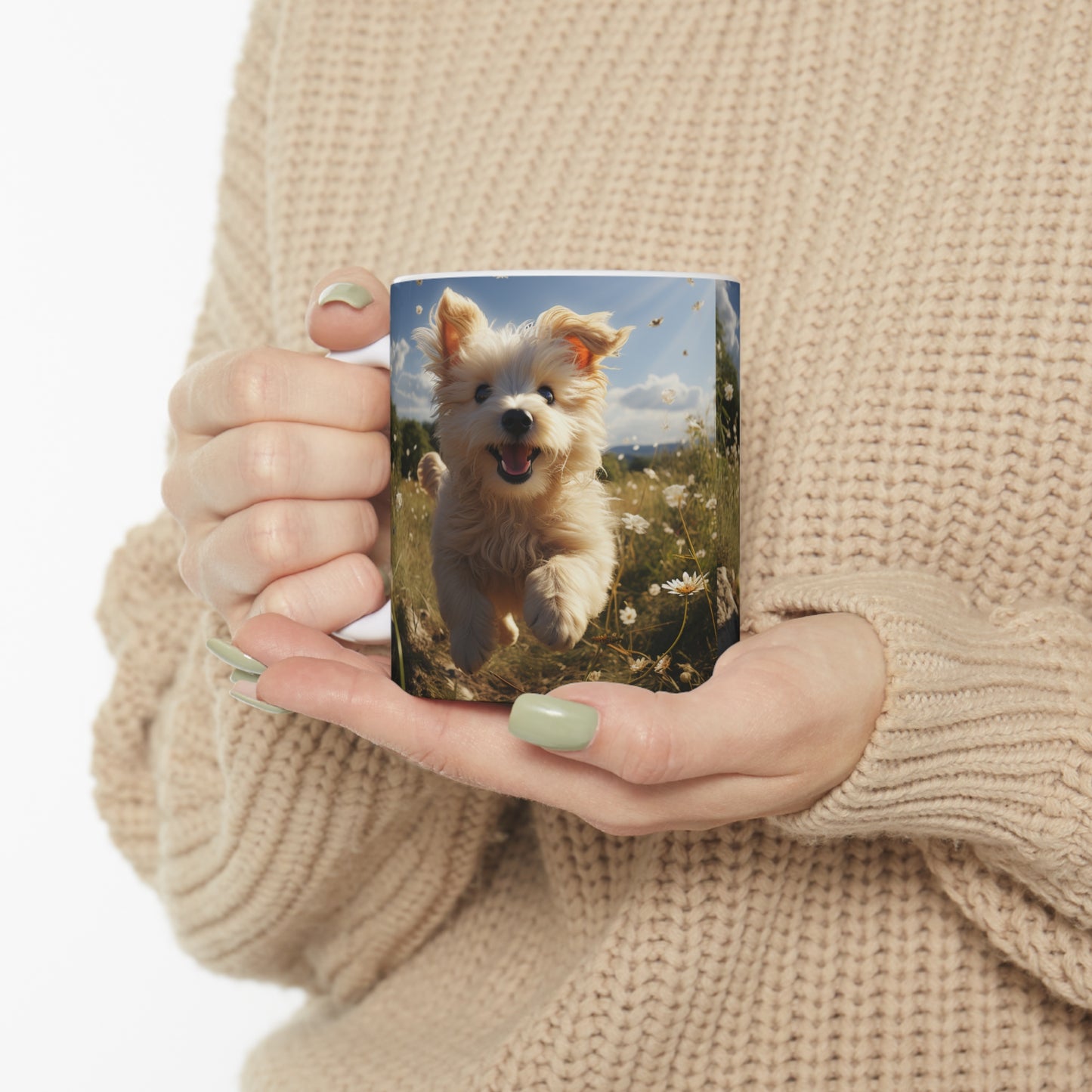 Happy Puppy - Ceramic Mug 11oz