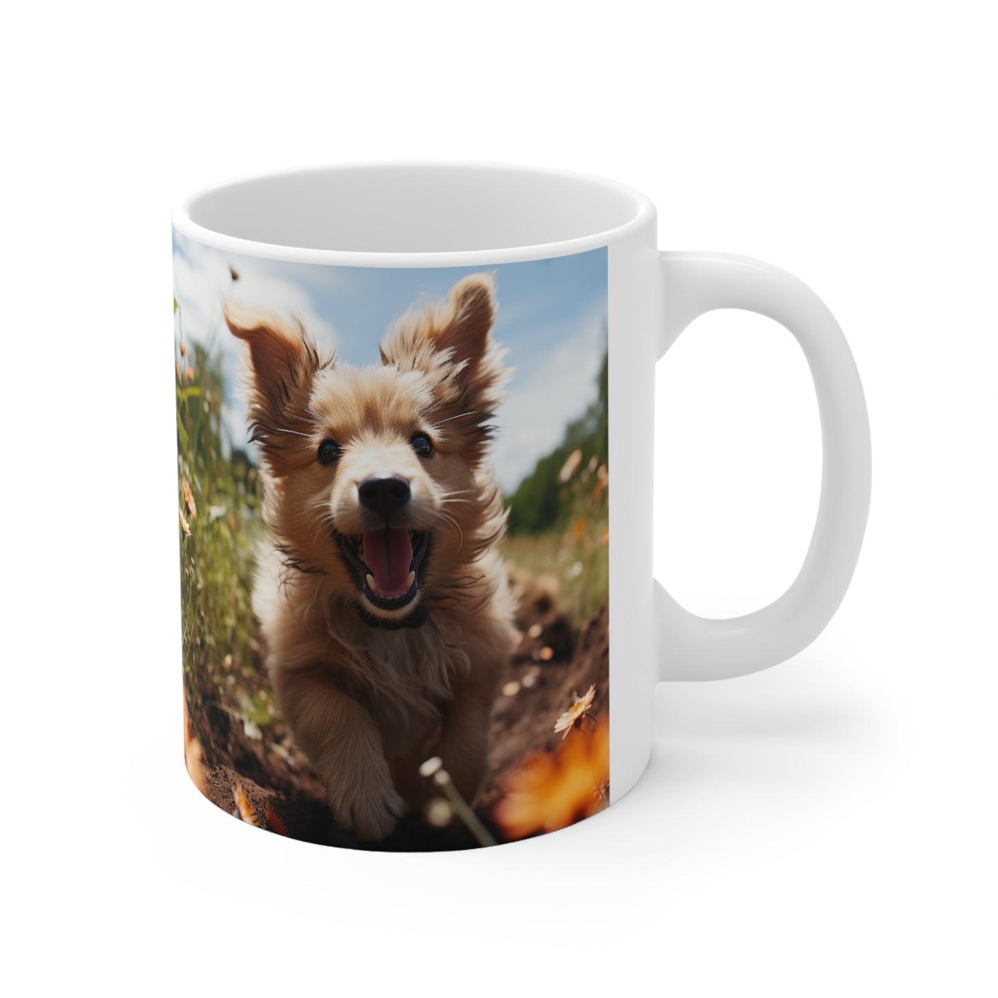 Happy Puppy - Ceramic Mug 11oz