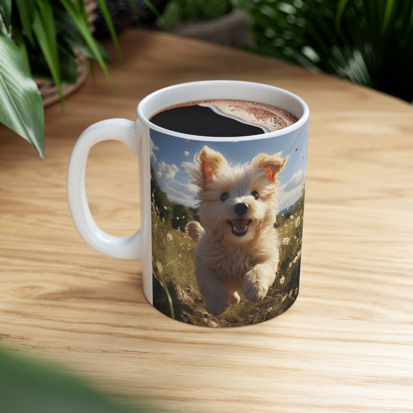 Happy Puppy - Ceramic Mug 11oz