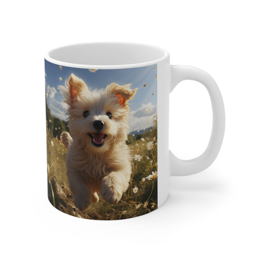 Happy Puppy - Ceramic Mug 11oz