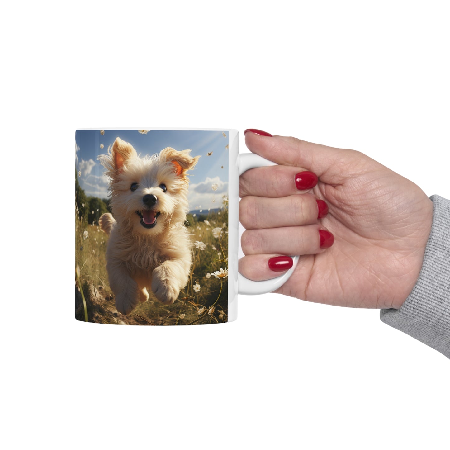 Happy Puppy - Ceramic Mug 11oz