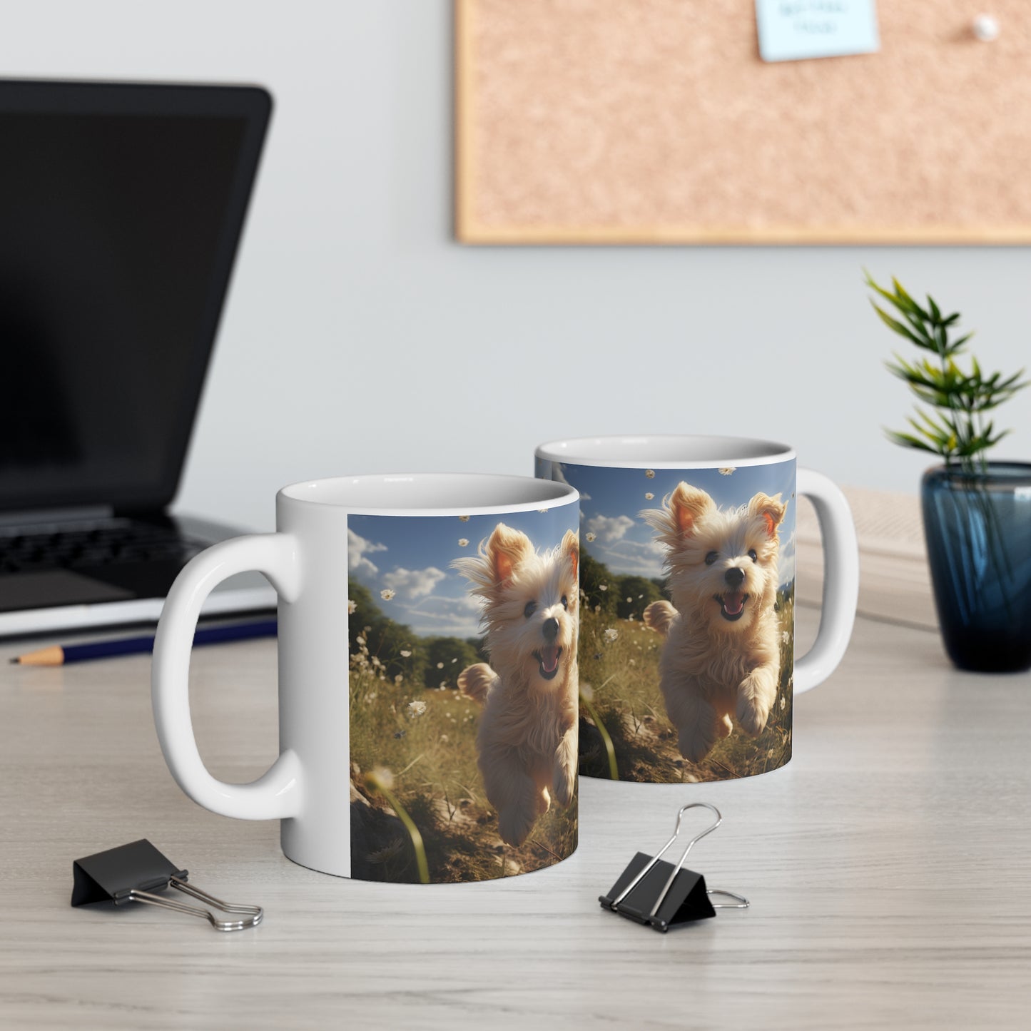 Happy Puppy - Ceramic Mug 11oz