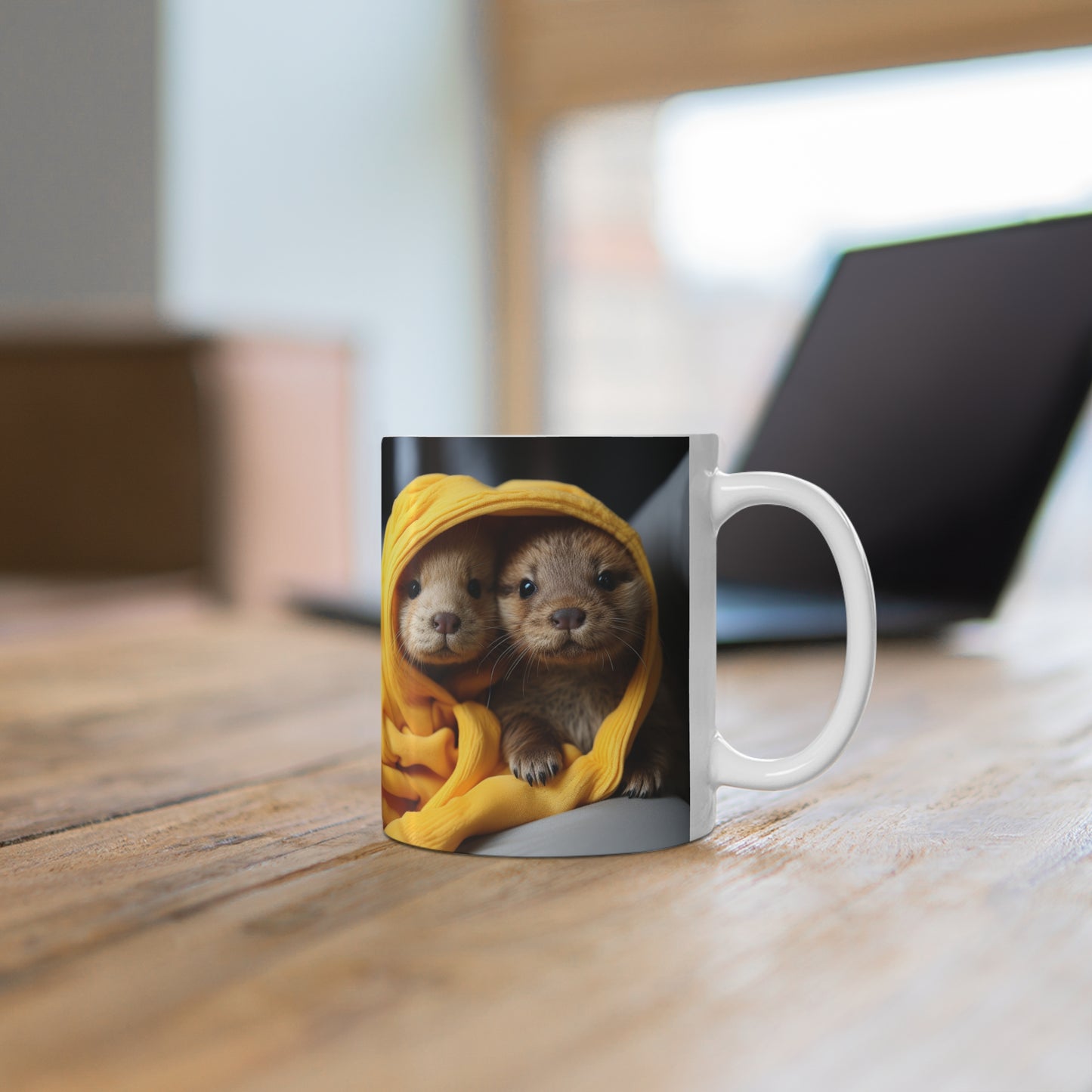 Baby Otters, Mug 11oz