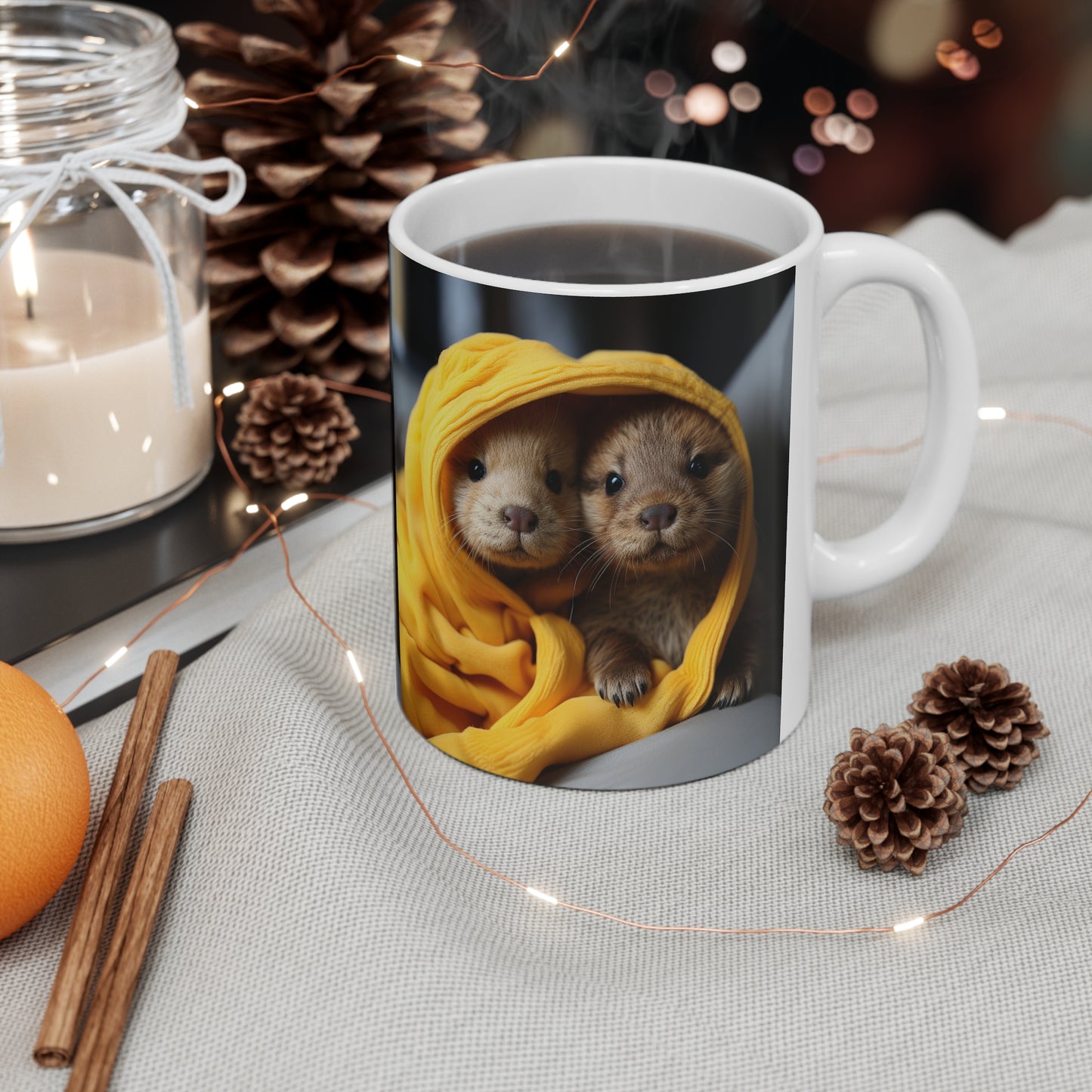 Baby Otters, Mug 11oz