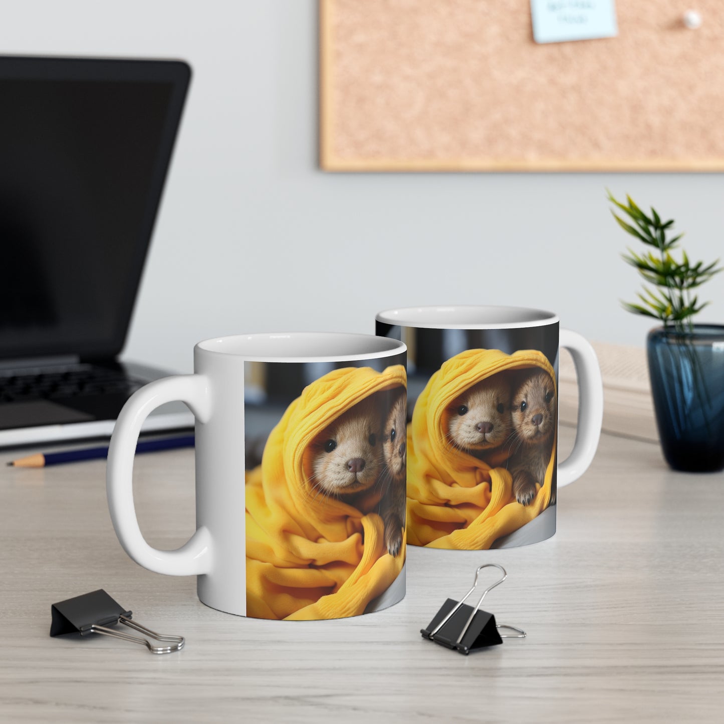 Baby Otters, Mug 11oz