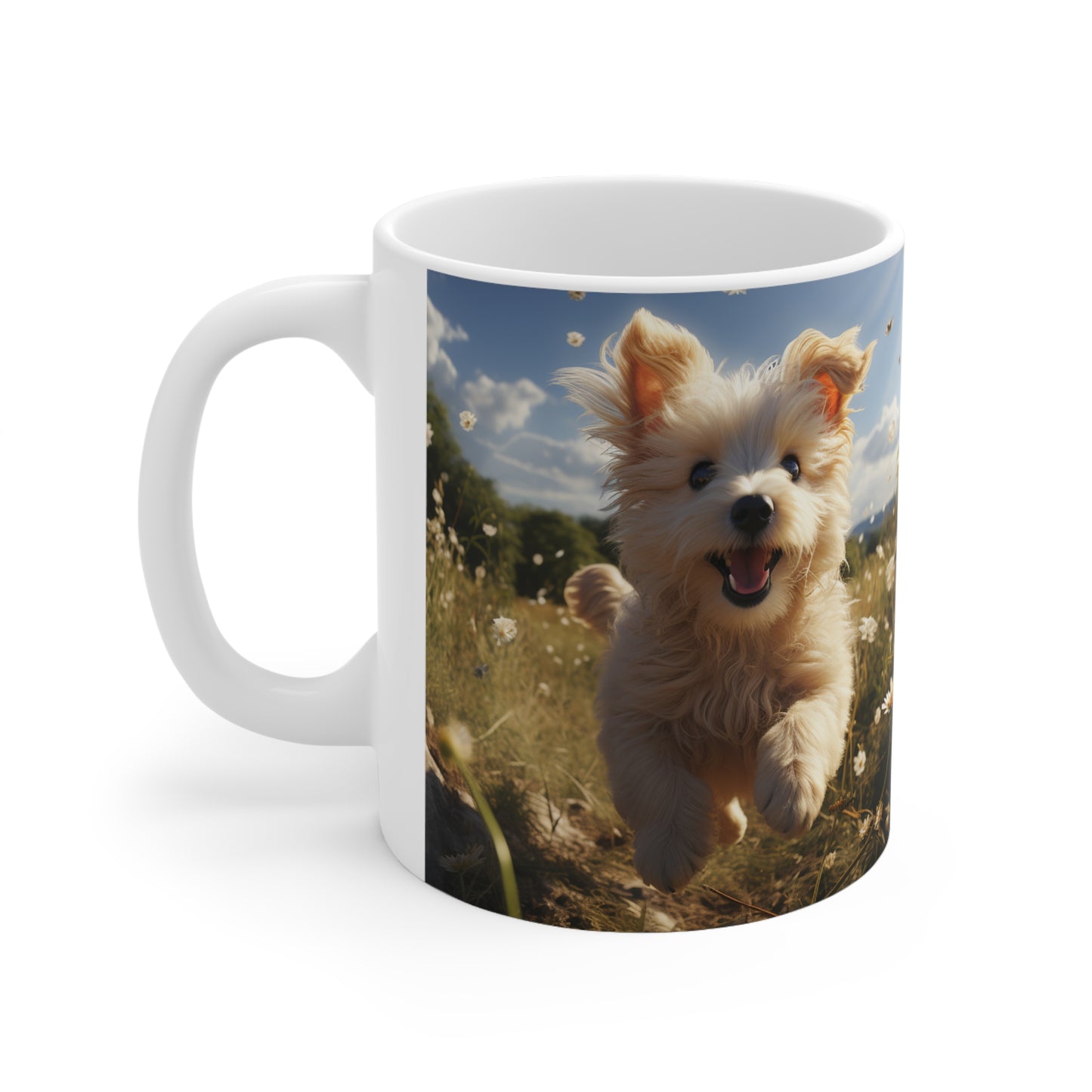 Happy Puppy - Ceramic Mug 11oz