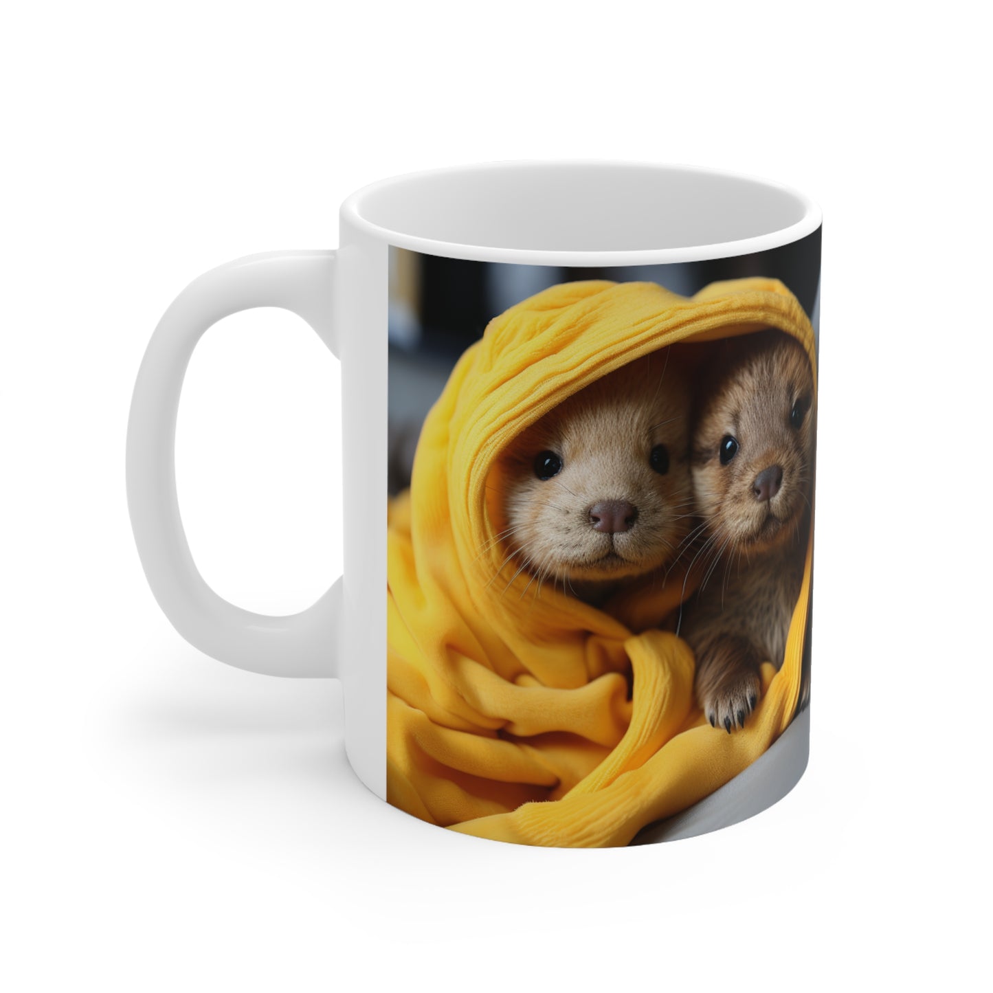 Baby Otters, Mug 11oz