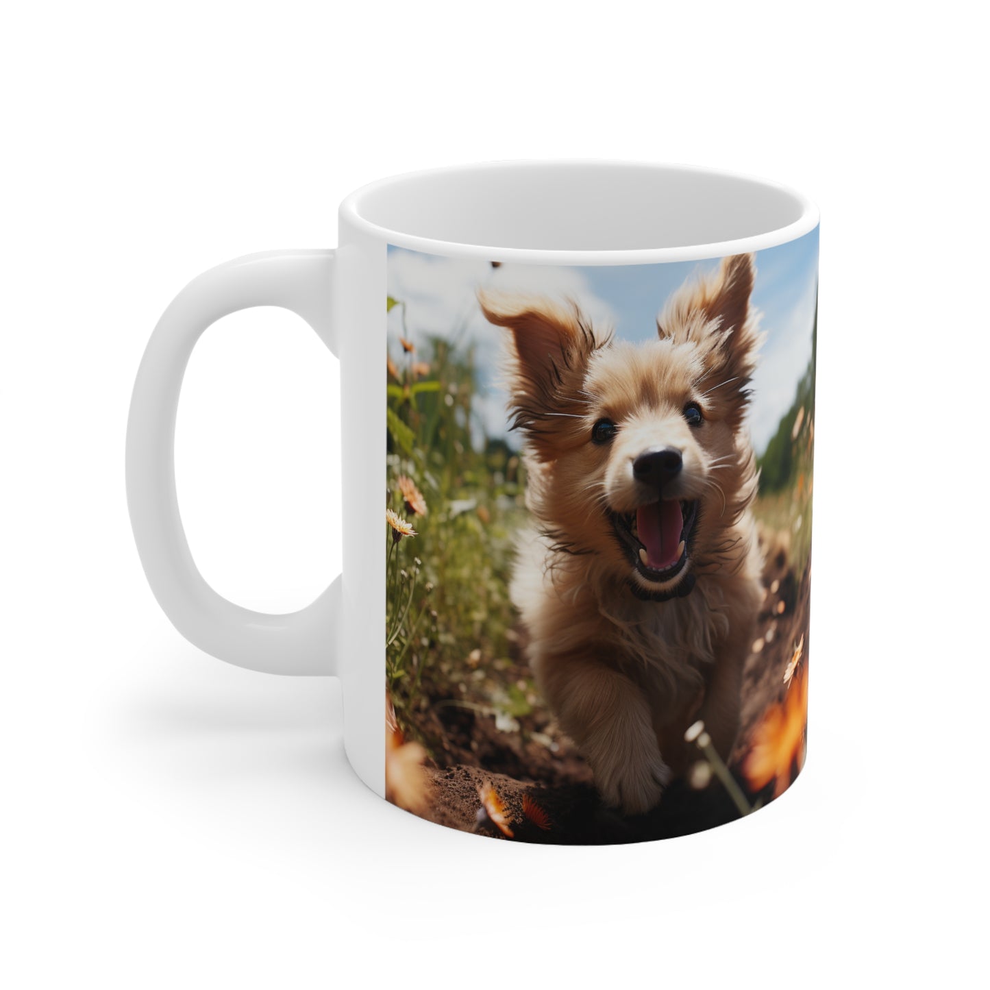 Happy Puppy - Ceramic Mug 11oz