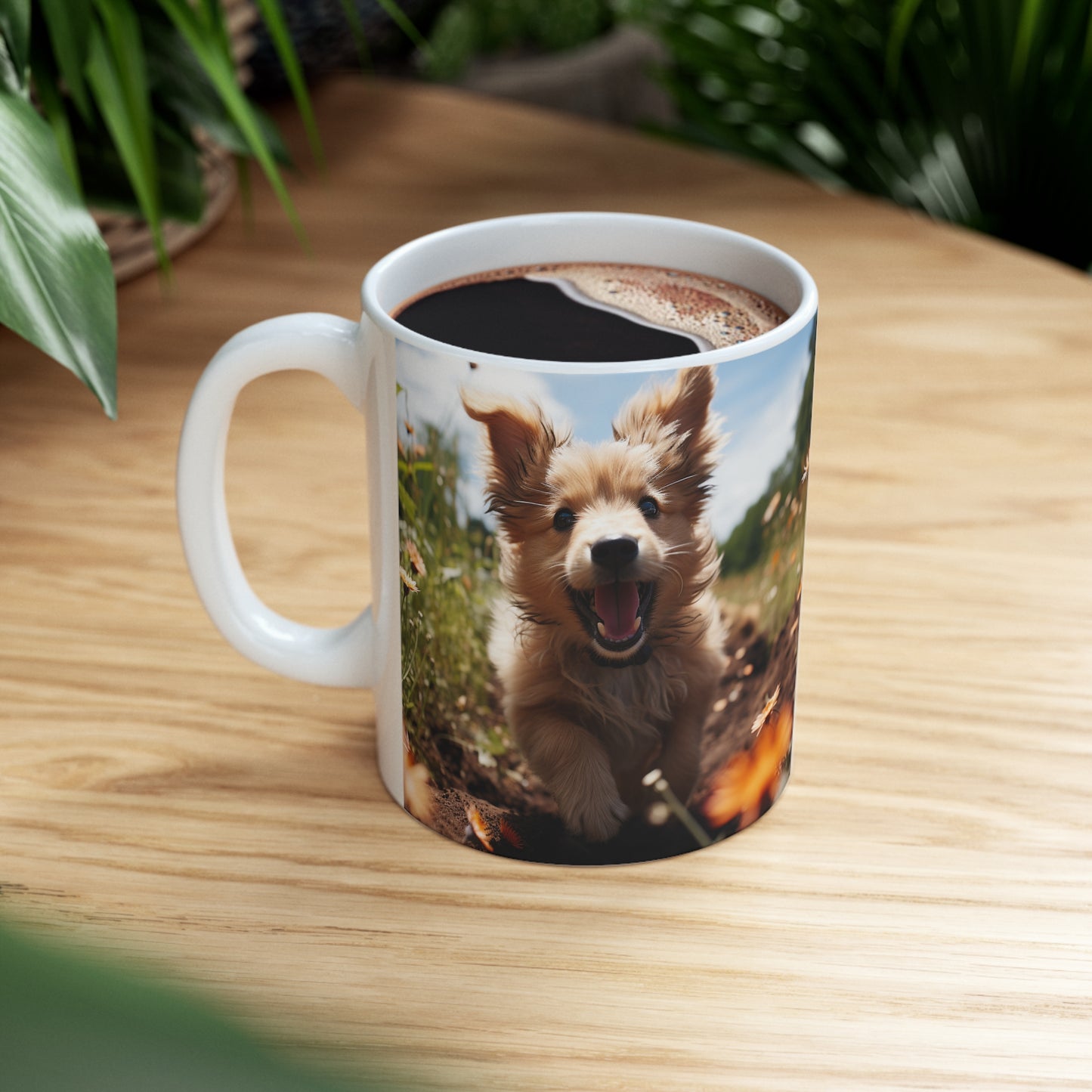 Happy Puppy - Ceramic Mug 11oz